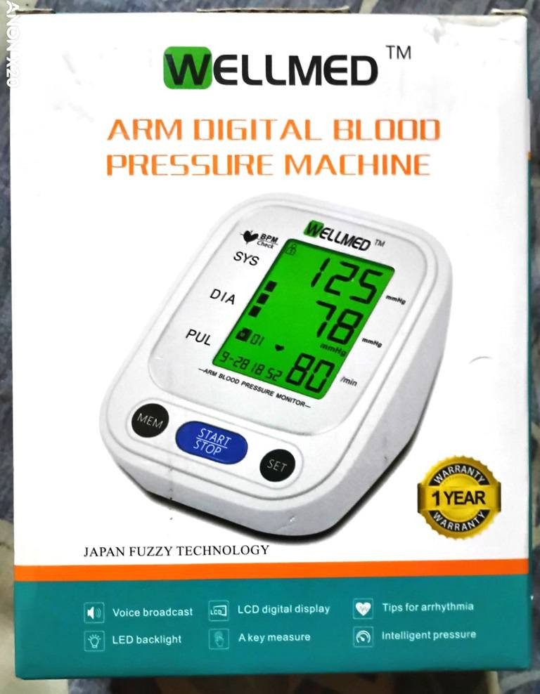 Wellmed Arm Digital Blood Pressure Monitor