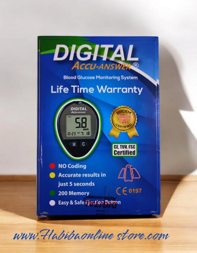 Digital Accu Answer Diabetes Monitoring Machine